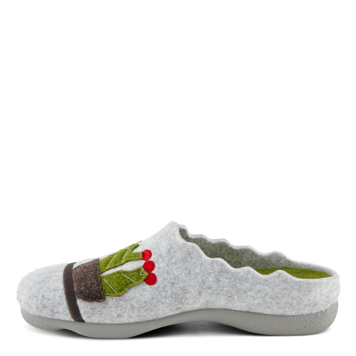 Flexus FLEXUS HAPPYCACTUS SLIPPERS comfort shoe in light grey with flexible sole
