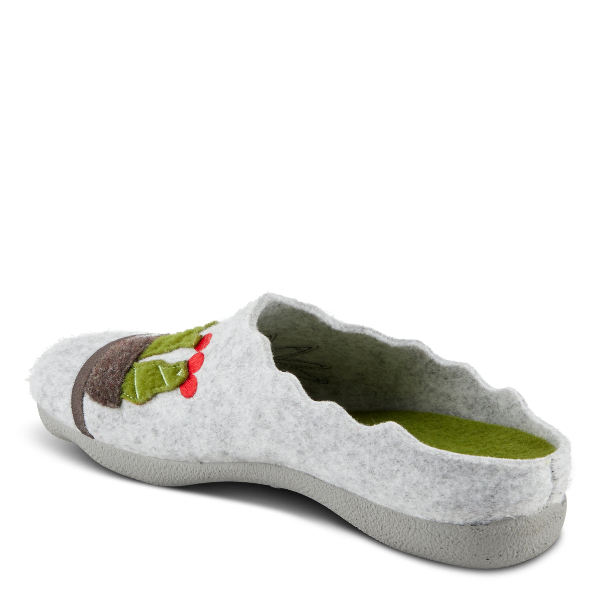 Flexus FLEXUS HAPPYCACTUS SLIPPERS comfort shoe in light grey with flexible sole