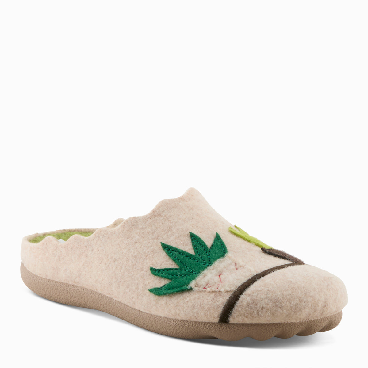 Flexus FLEXUS HAPPYCACTUS SLIPPERS comfort shoe in sand with flexible sole