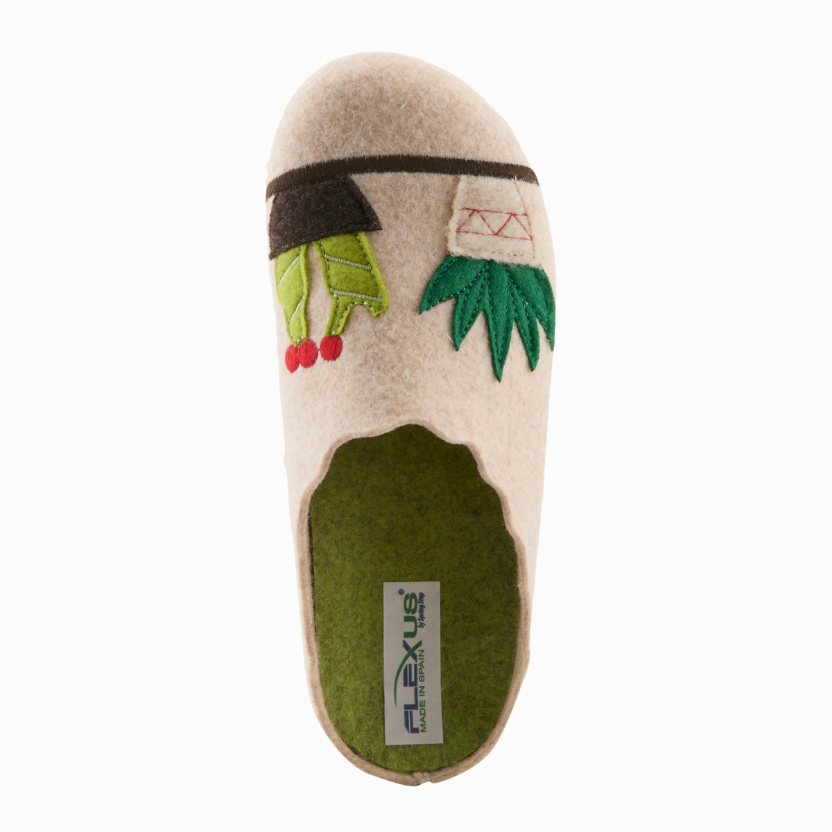 Flexus FLEXUS HAPPYCACTUS SLIPPERS comfort shoe in sand with flexible sole