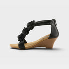 Patrizia Harlequin Black Wedge Sandal