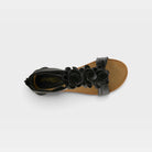 Patrizia Harlequin Black Wedge Sandal