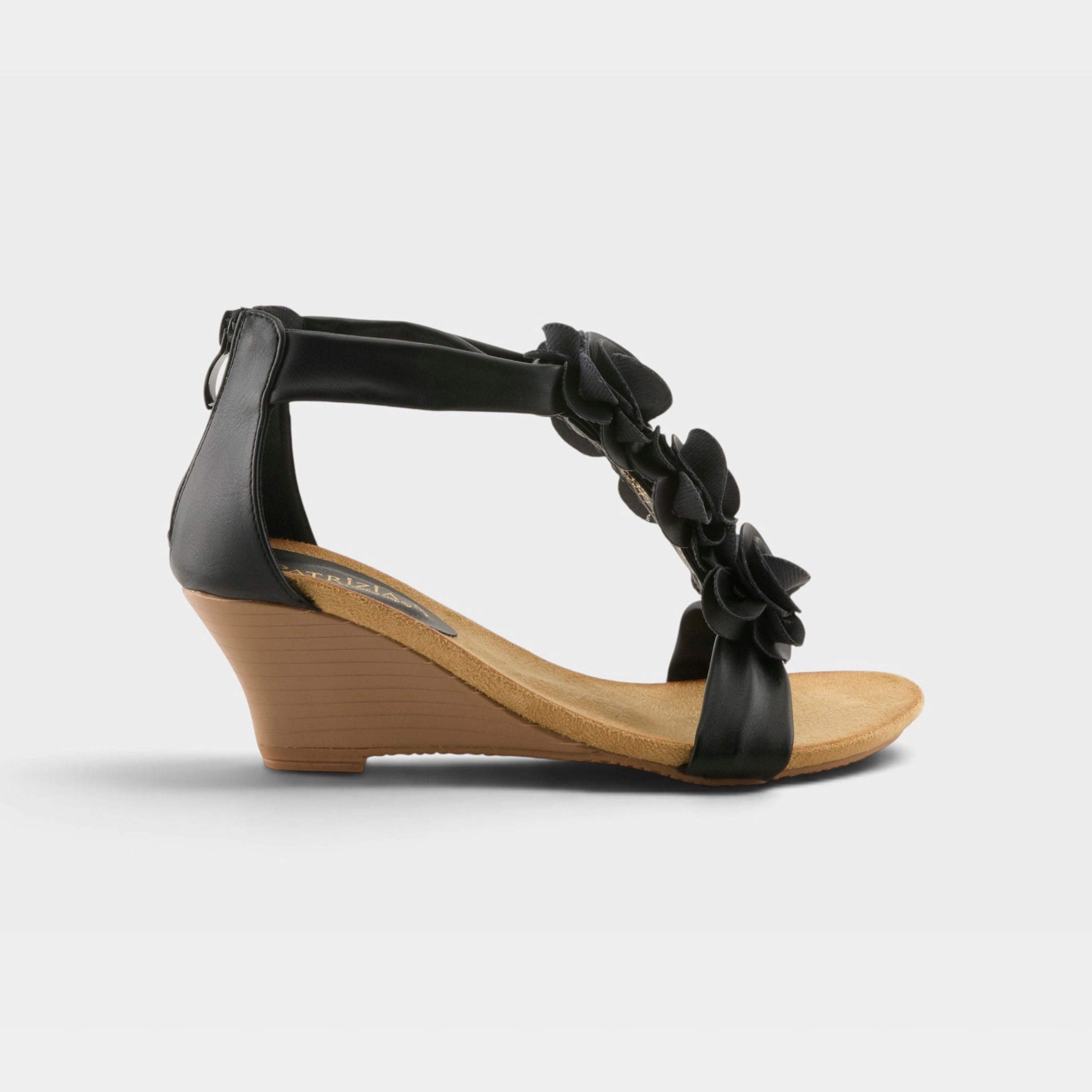 Patrizia Harlequin Black Wedge Sandal