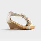 Patrizia Harlequin Beige Wedge Sandal