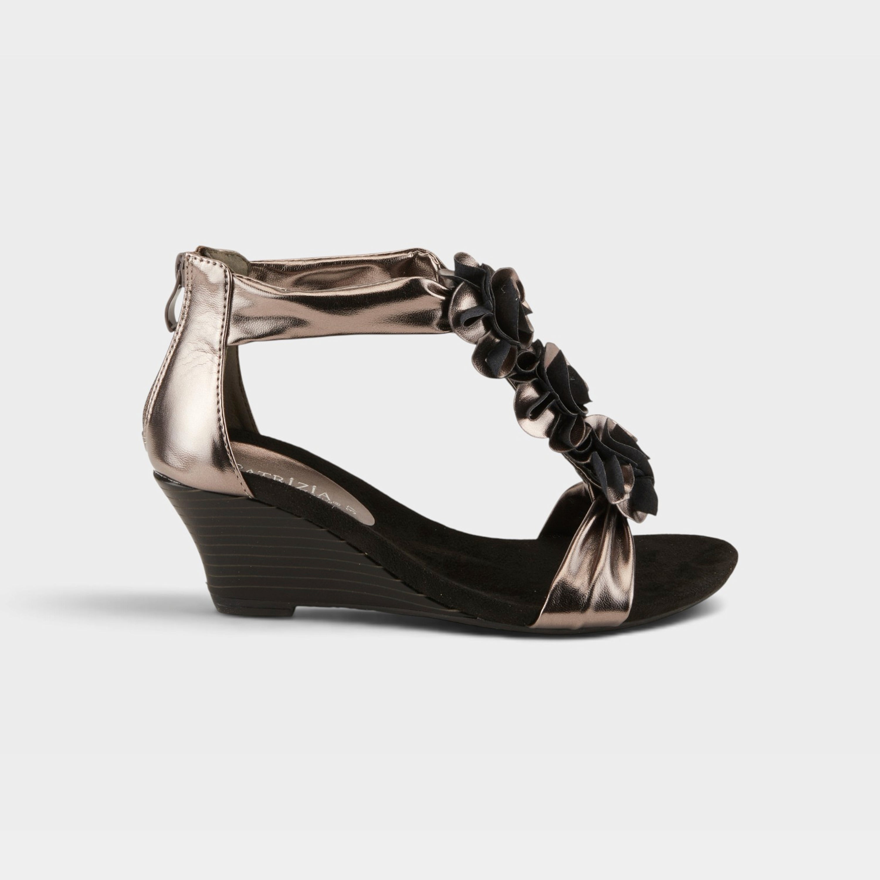 Patrizia Harlequin Pewter Wedge Sandal