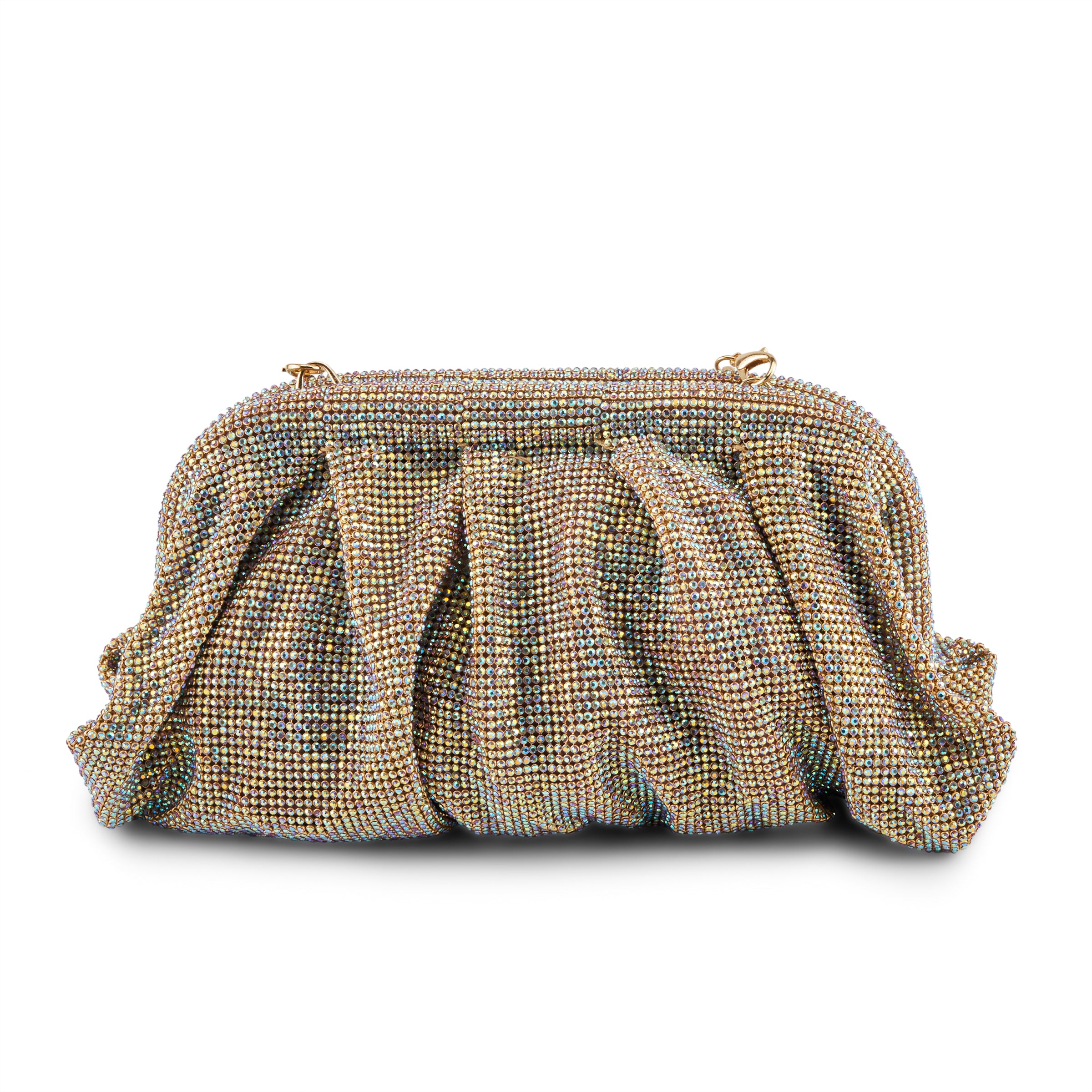Azura Hb Diamante Handbags Champagne