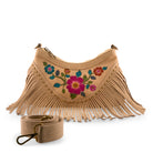 L'Artiste L'ARTISTE HB-PRISCILIA HANDBAG shoe in beige suede with handcrafted leather design