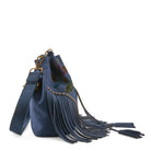 L'Artiste L'ARTISTE HB-SINDRI HANDBAG shoe in chocolate suede with handcrafted leather design