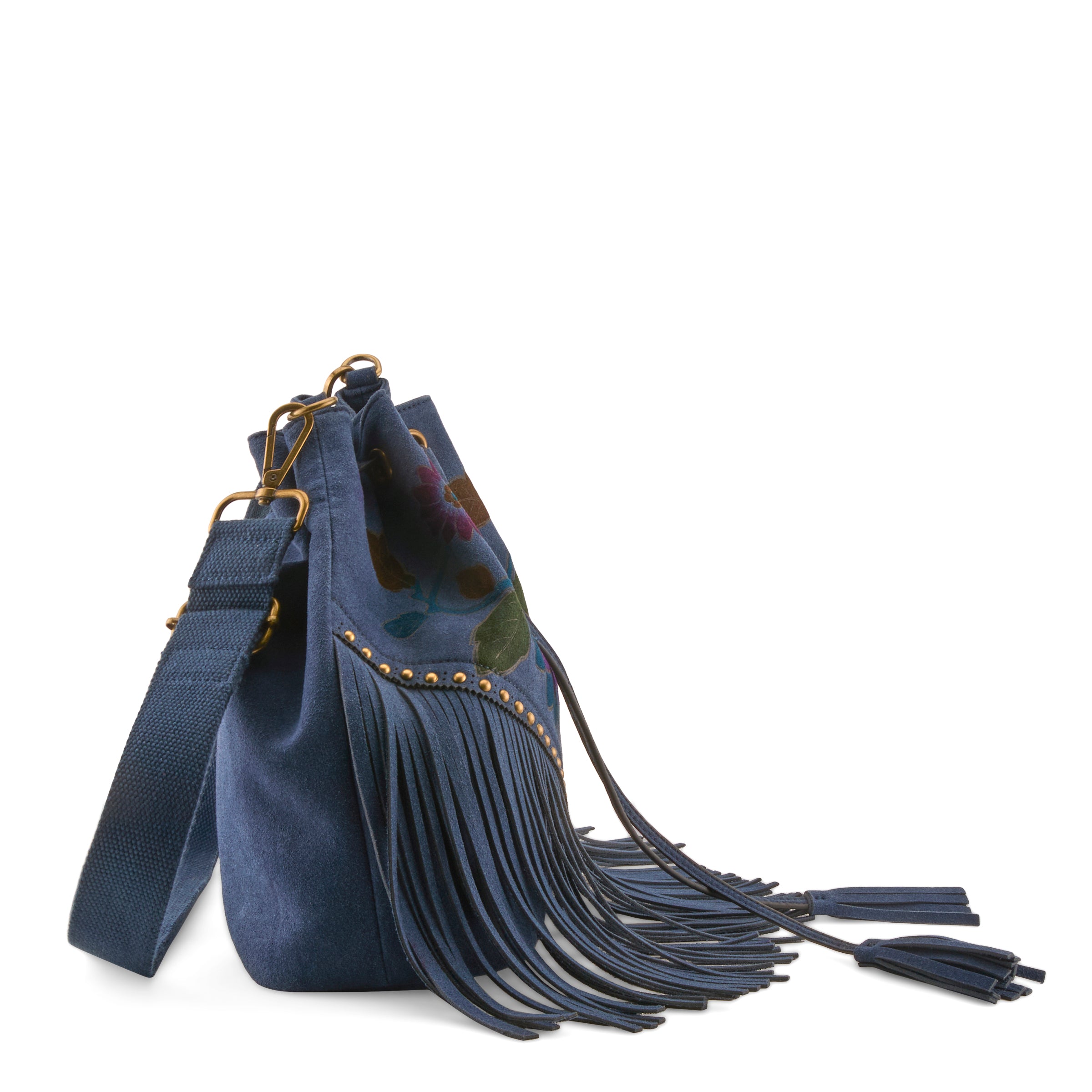 L'Artiste L'ARTISTE HB-SINDRI HANDBAG shoe in chocolate suede with handcrafted leather design