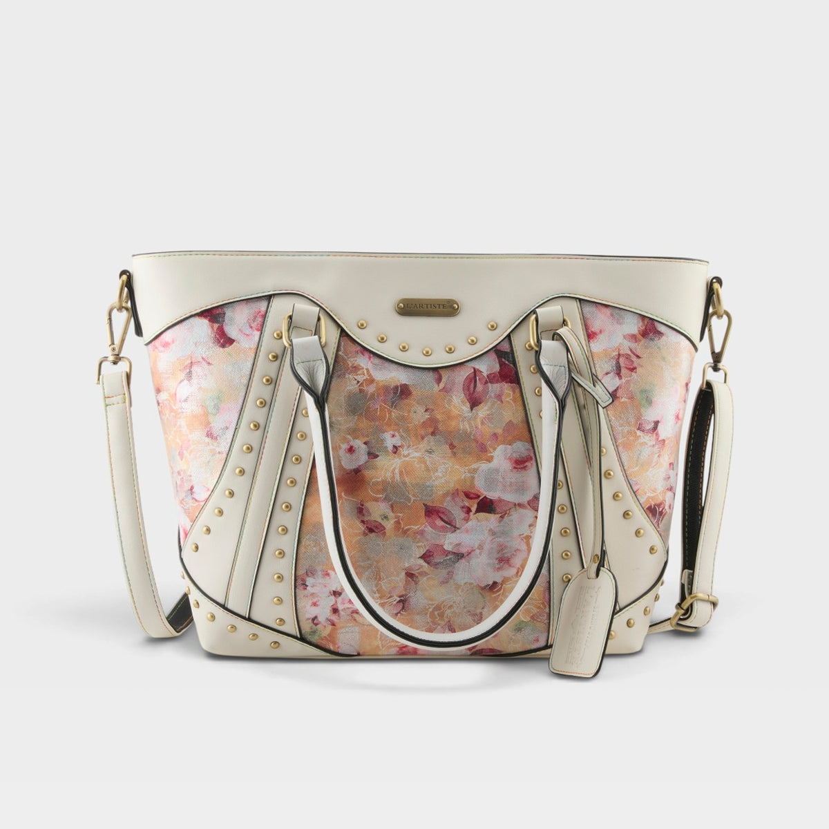 L'ARTISTE HB-STUDDED HANDBAG