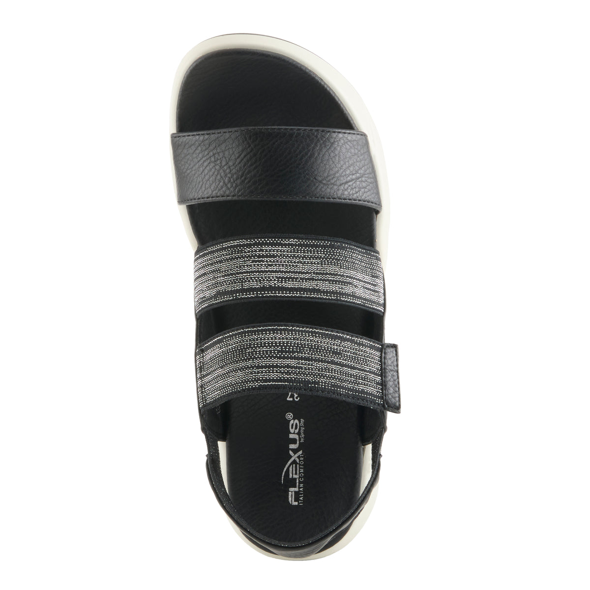 Flexus FLEXUS HELIX SANDALS sandal in black with flexible sole