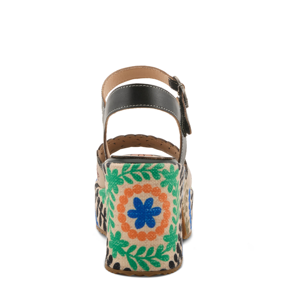 L'Artiste L'ARTISTE HENDRIX SANDALS sandal in blue multi with handcrafted leather design