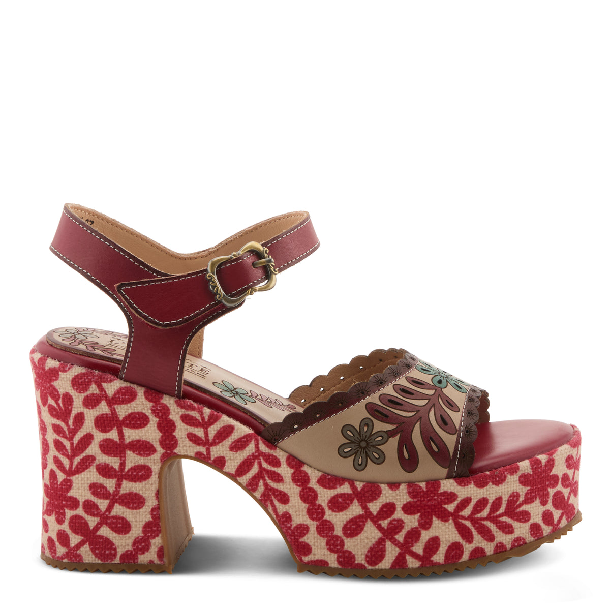 L'Artiste L'ARTISTE HENDRIX SANDALS sandal in black multi with handcrafted leather design