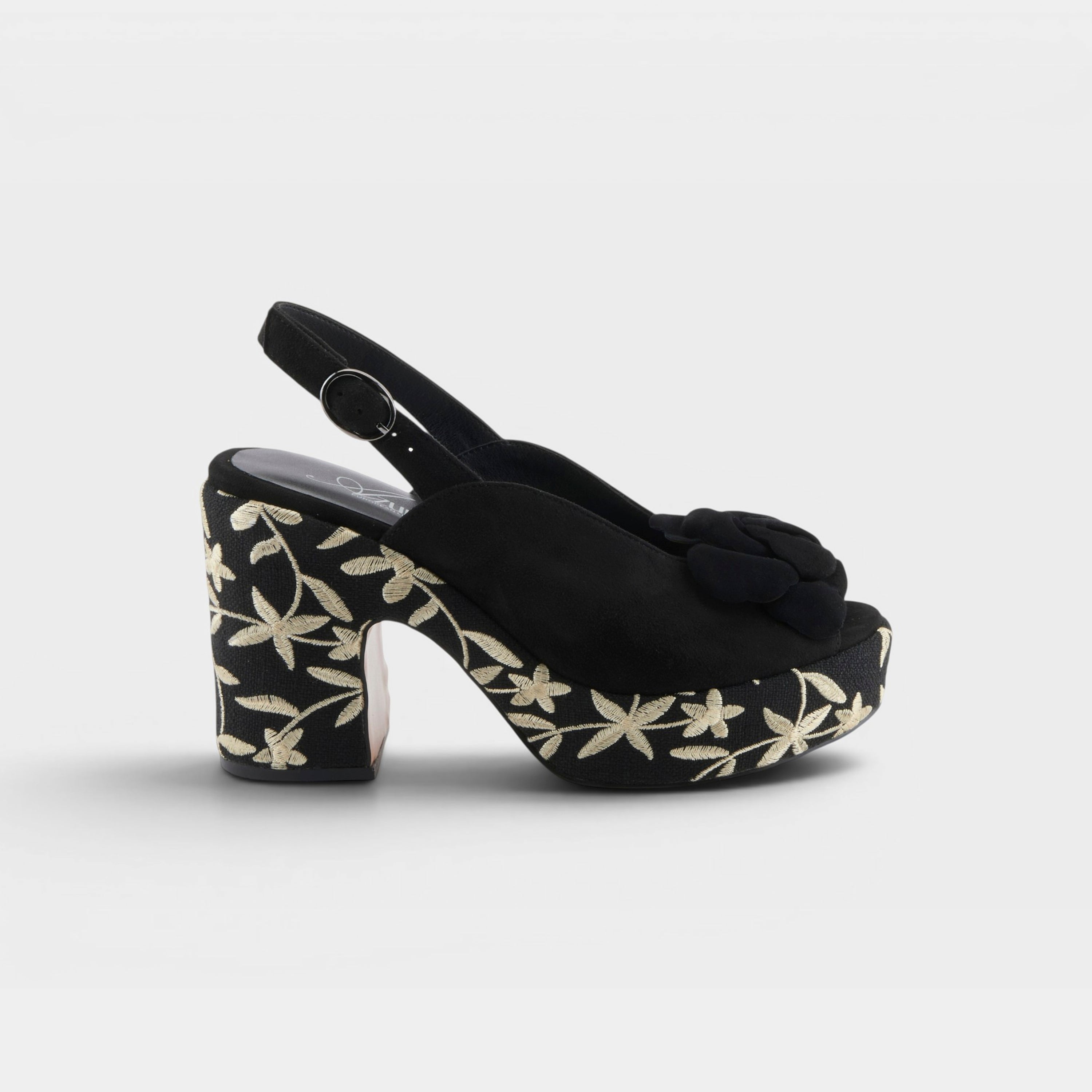 Azura Henna Black Sandal