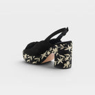 Azura Henna Black Sandal
