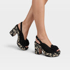 Azura Henna Black Sandal