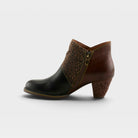 L'Artiste Herekitty-Leo boots in Black Multi, side view