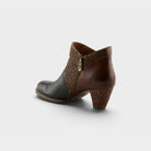L'Artiste Herekitty-Leo boots in Black Multi, alternate angle view