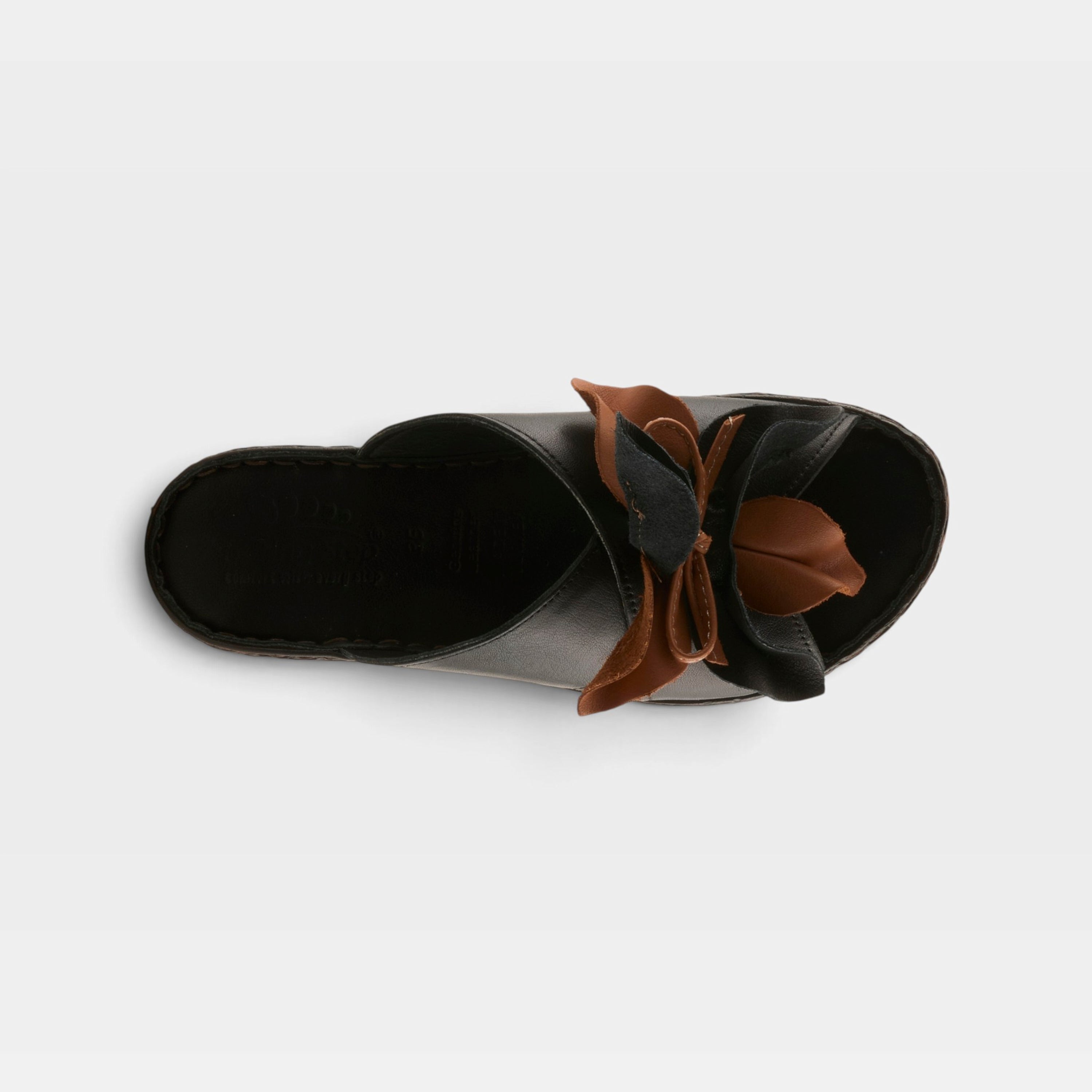 Spring Step Hilary Black Slide Sandal