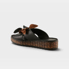Spring Step Hilary Black Slide Sandal