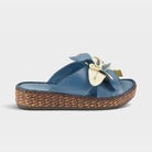 Spring Step Hilary Blue Slide Sandal