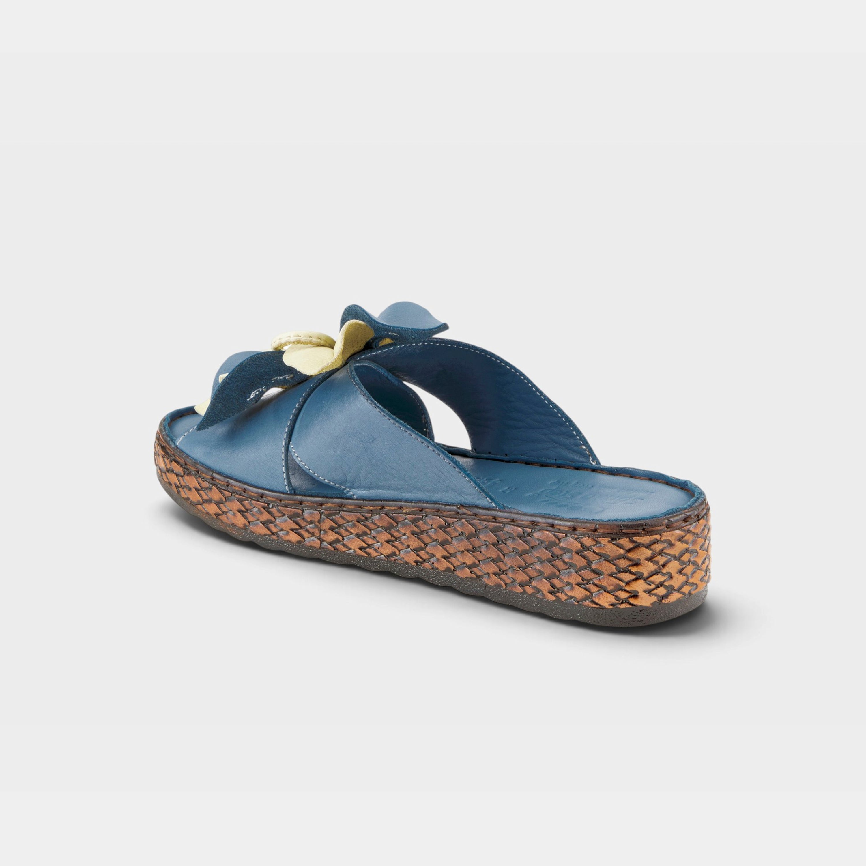 Spring Step Hilary Blue Slide Sandal