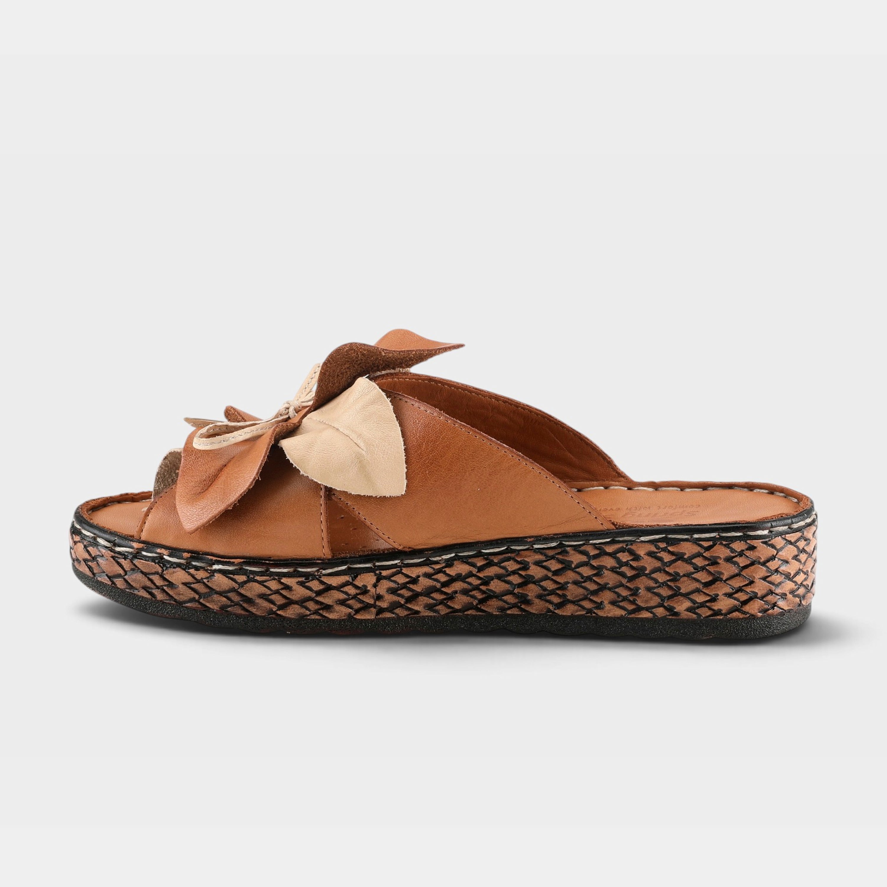 Spring Step Hilary Camel Slide Sandal