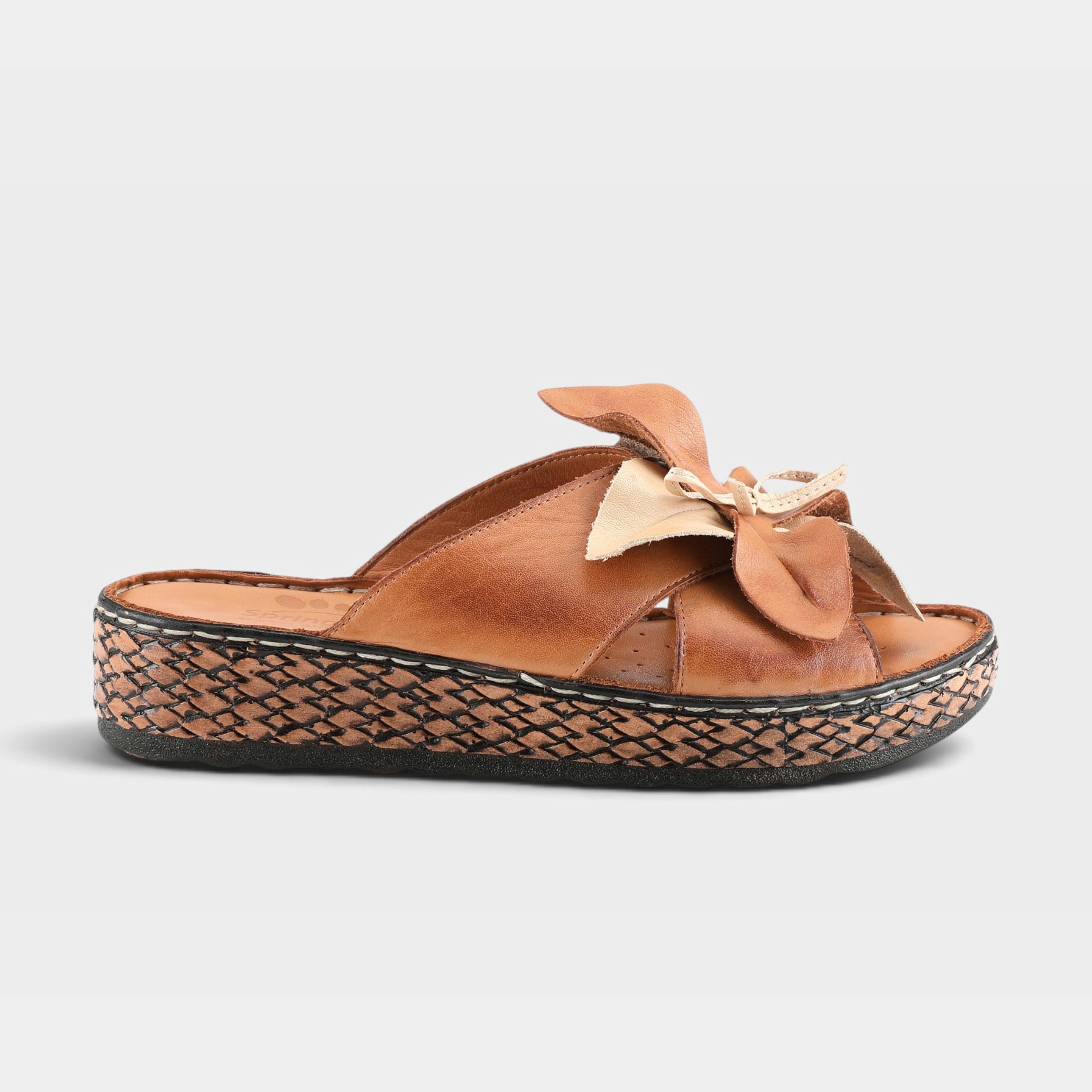 Spring Step Hilary Camel Slide Sandal