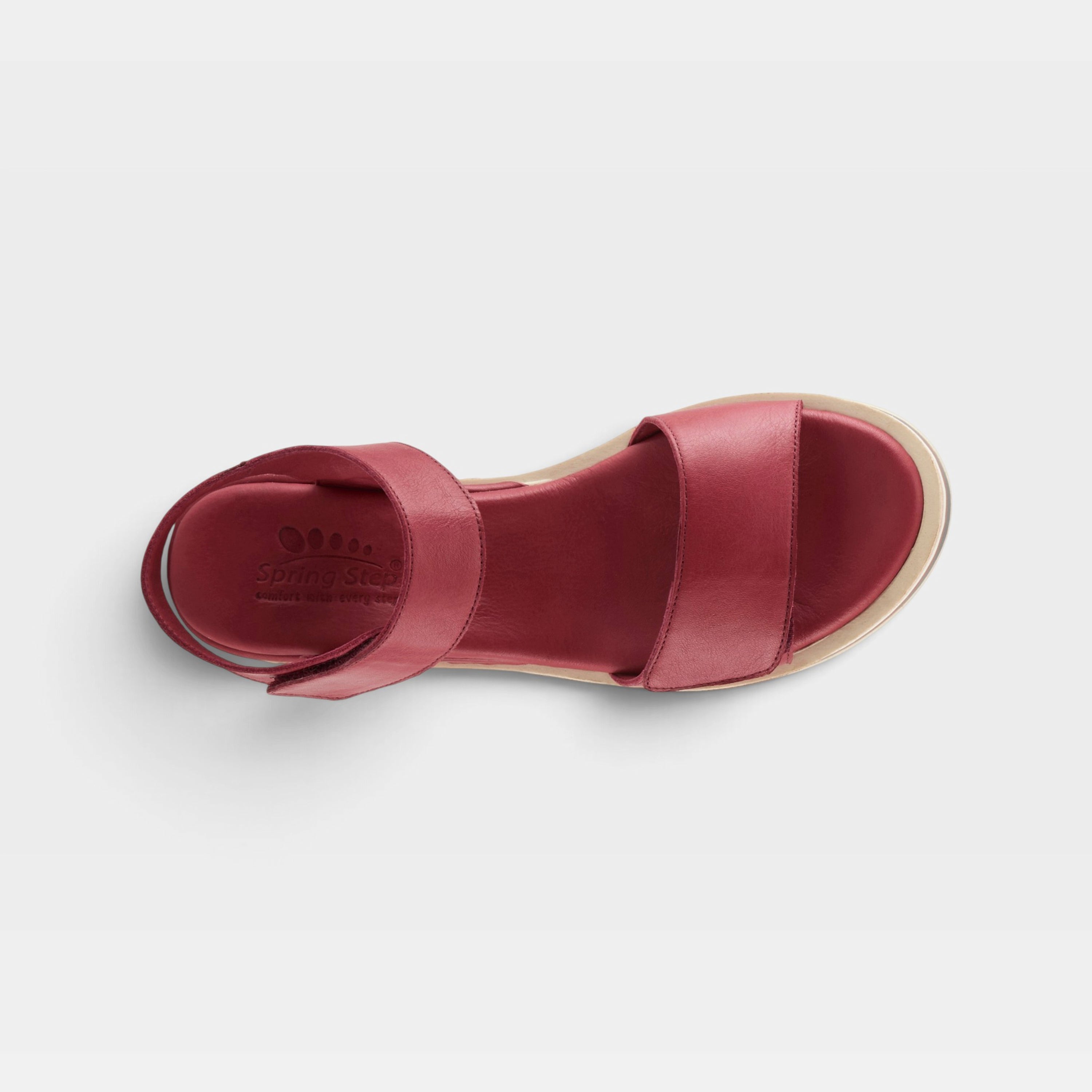 Spring Step Hileman Dark Red Sandal