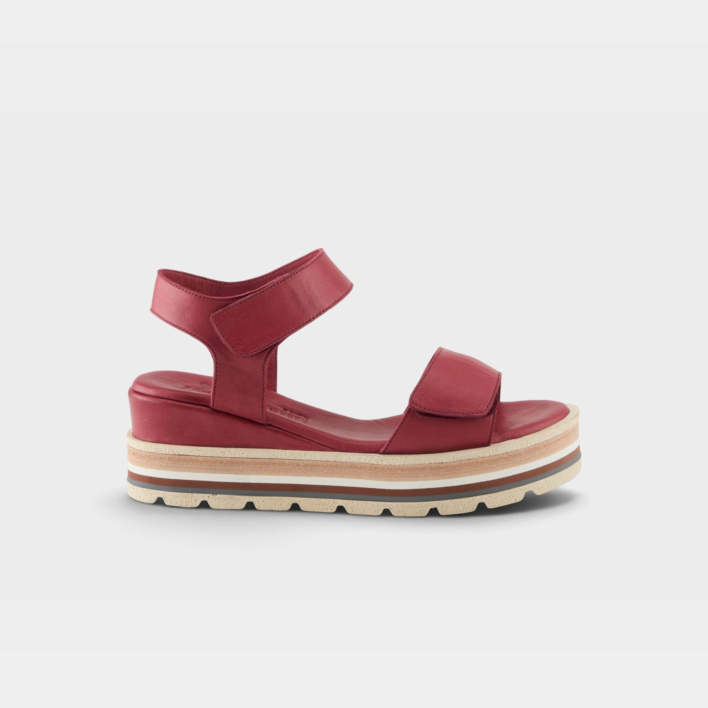 Spring Step Hileman Dark Red Sandal