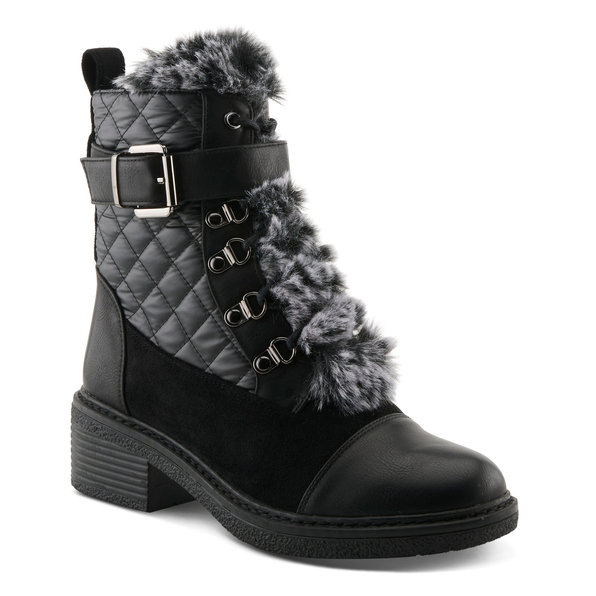 Patrizia PATRIZIA HILVIA-QUILT BOOTS boot in black with stylish fashion design