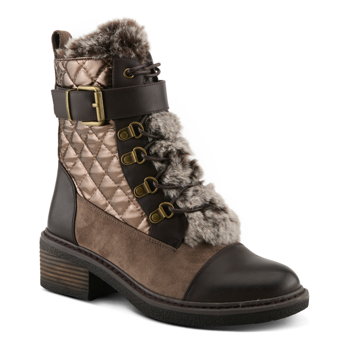 Patrizia PATRIZIA HILVIA-QUILT BOOTS boot in bronze multi with stylish fashion design