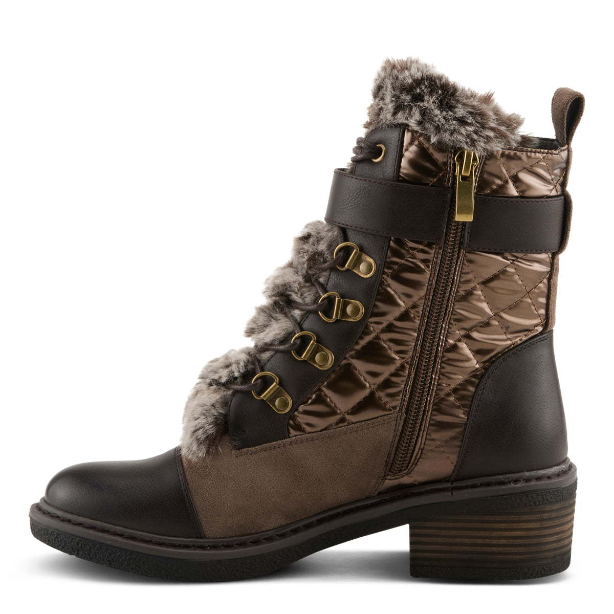 Patrizia PATRIZIA HILVIA-QUILT BOOTS boot in bronze multi with stylish fashion design