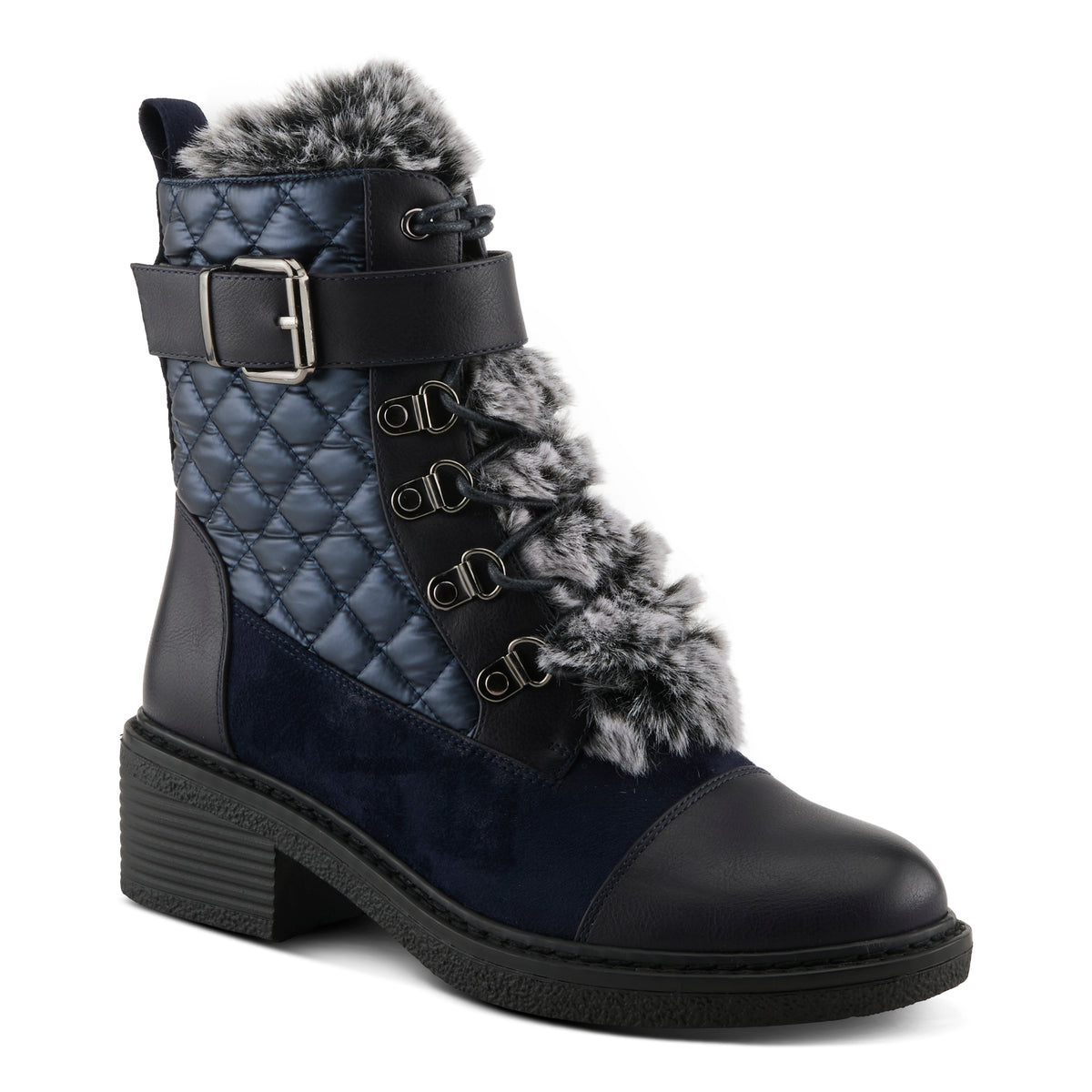 Patrizia PATRIZIA HILVIA-QUILT BOOTS boot in navy multi with stylish fashion design
