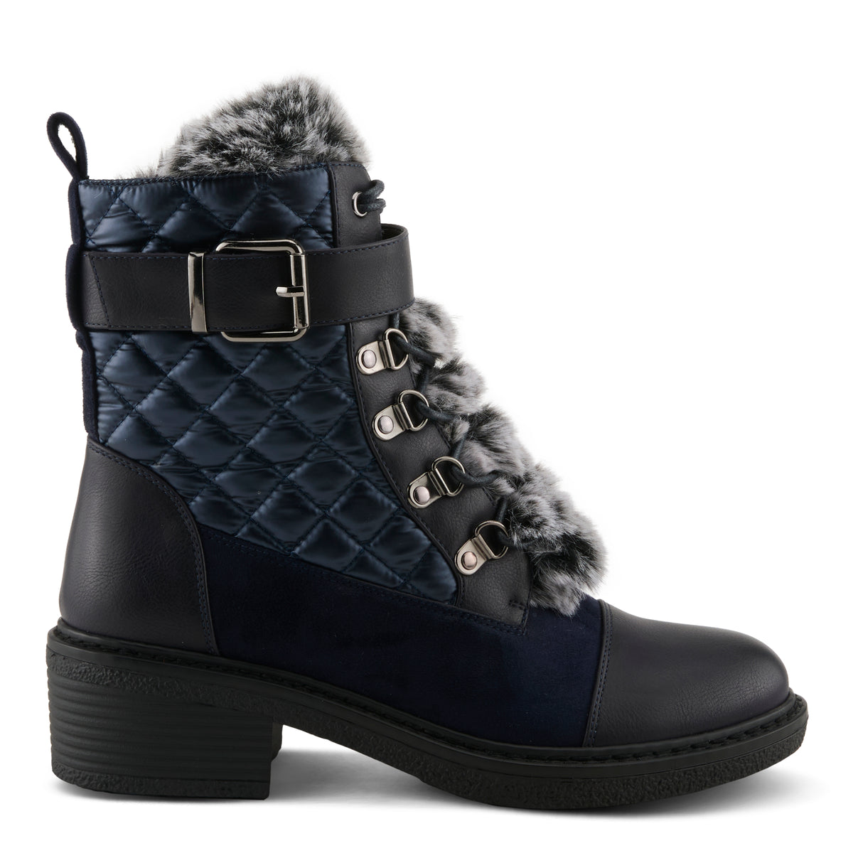 Patrizia PATRIZIA HILVIA-QUILT BOOTS boot in navy multi with stylish fashion design