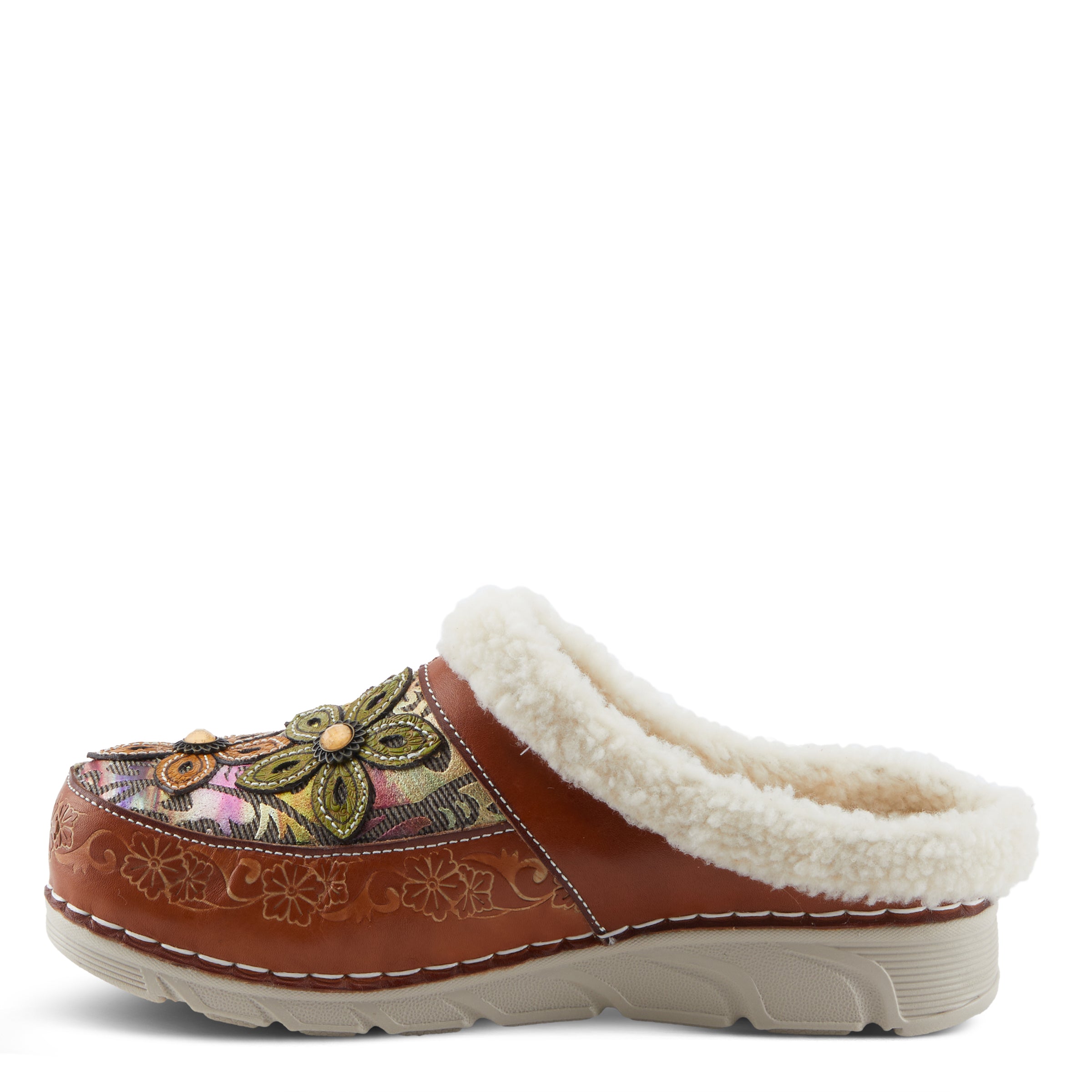 L'Artiste Honestela Slip On Leather Clogs - Spring Step Shoes
