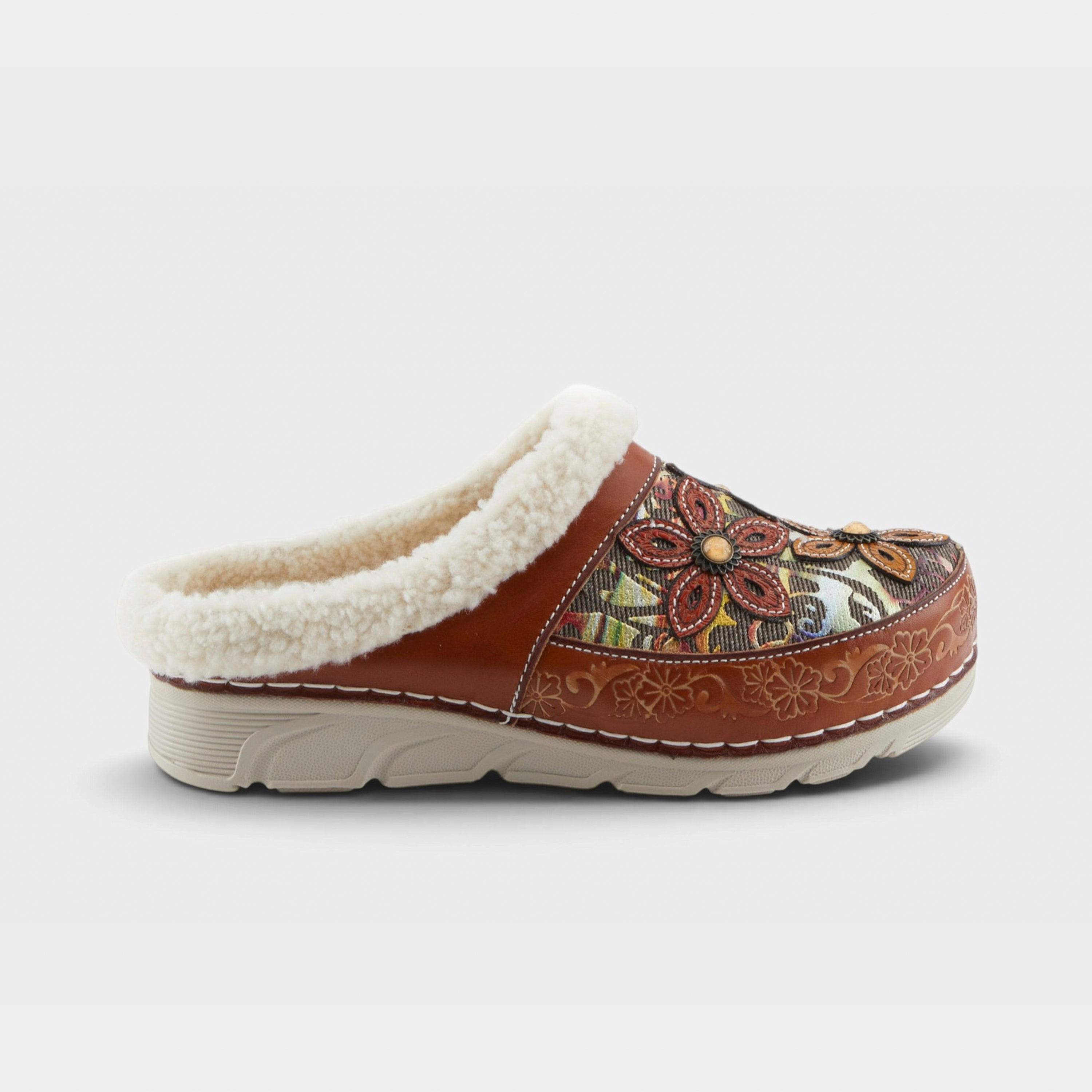 L'Artiste Honestela Slip On Leather Clogs - Spring Step Shoes