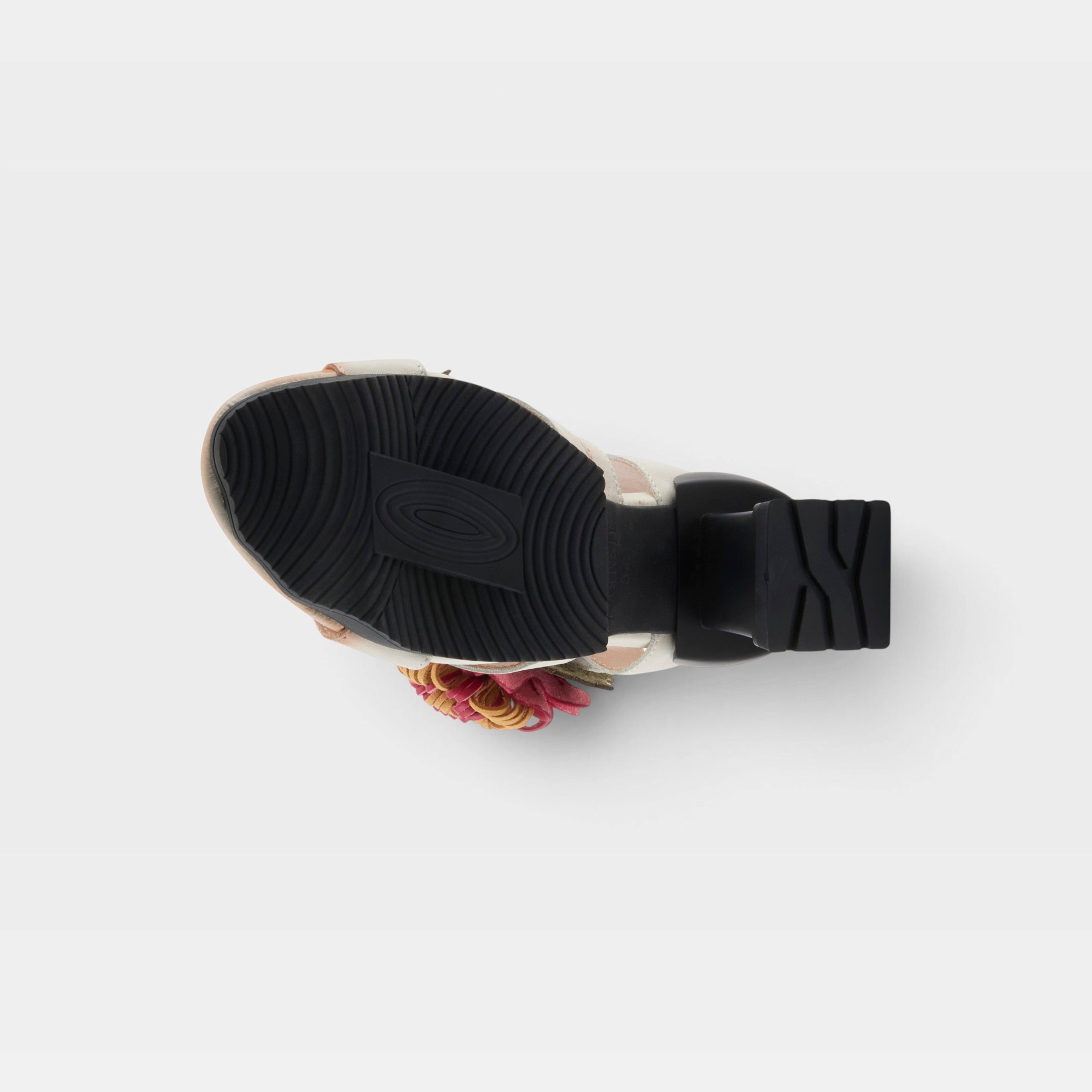 Stylish L'Artiste Hooked Floral Heel Sandals - Spring Step Shoes