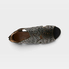L'Artiste Icon sandal in Black, top view