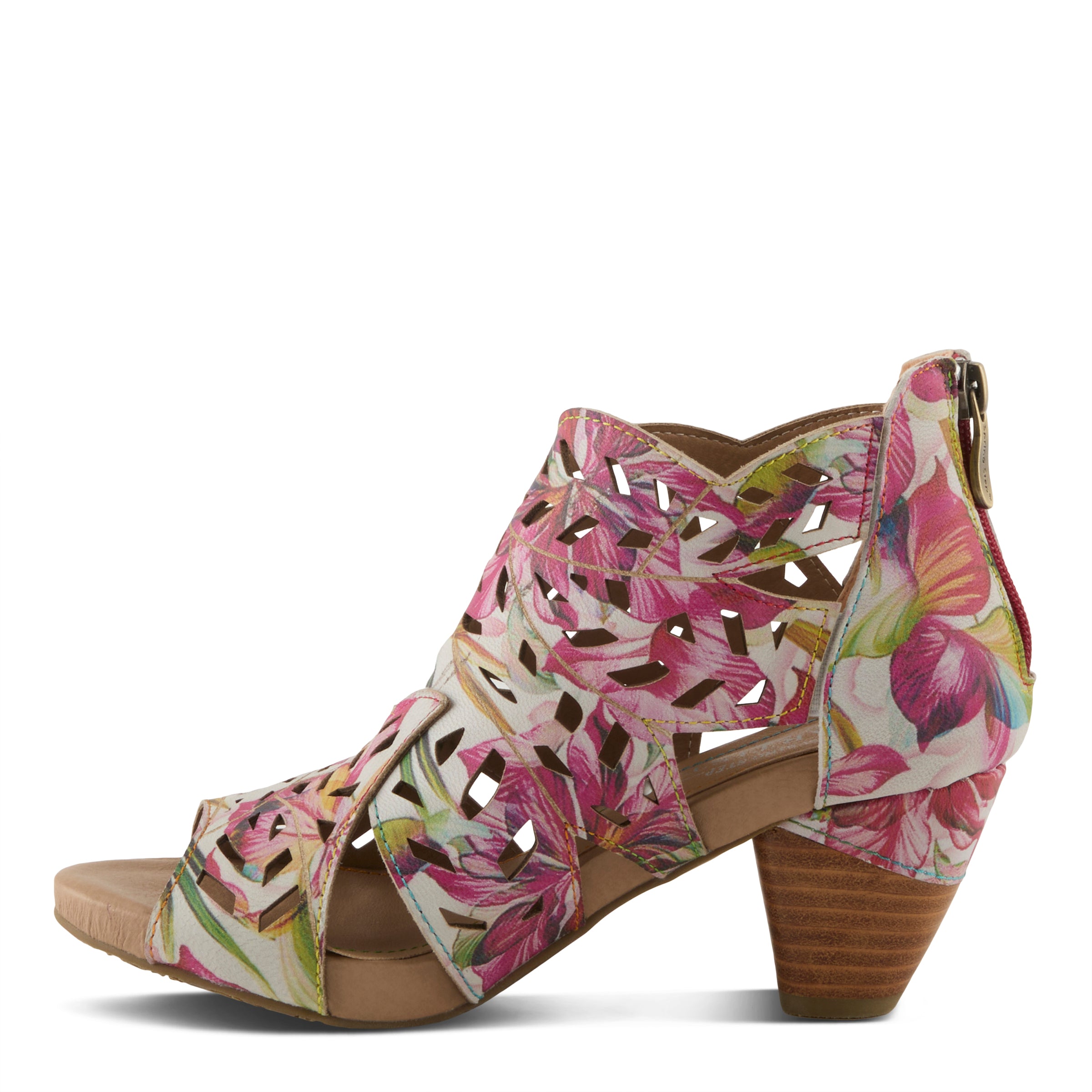 L'artiste Icon-fleur Sandals: Heel Shootie – Spring Step Shoes
