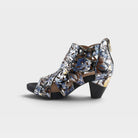 L'Artiste Icon-Met shootie sandal in Blue Multi, side view