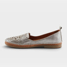 Spring Step Ingrid Silver Loafer