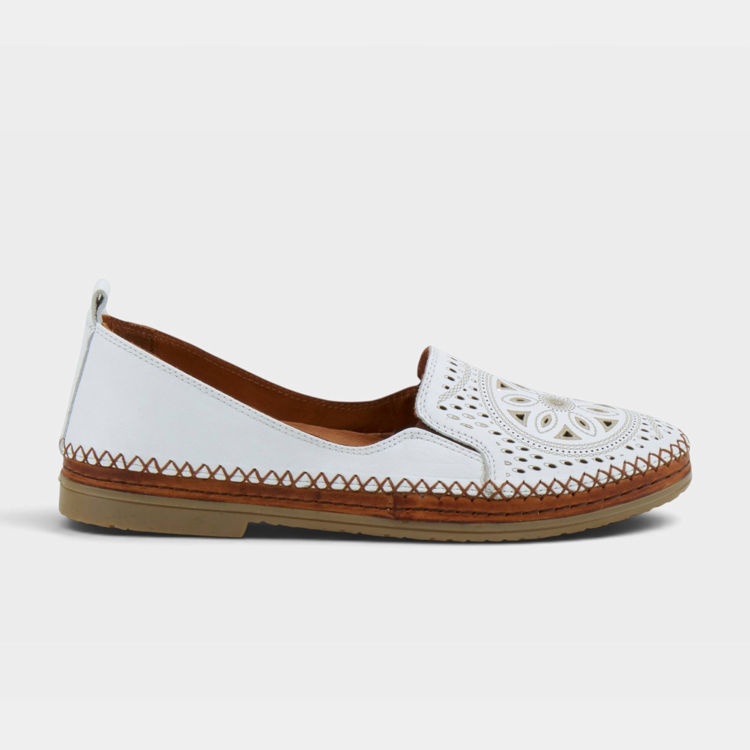 Spring Step Ingrid White Loafer
