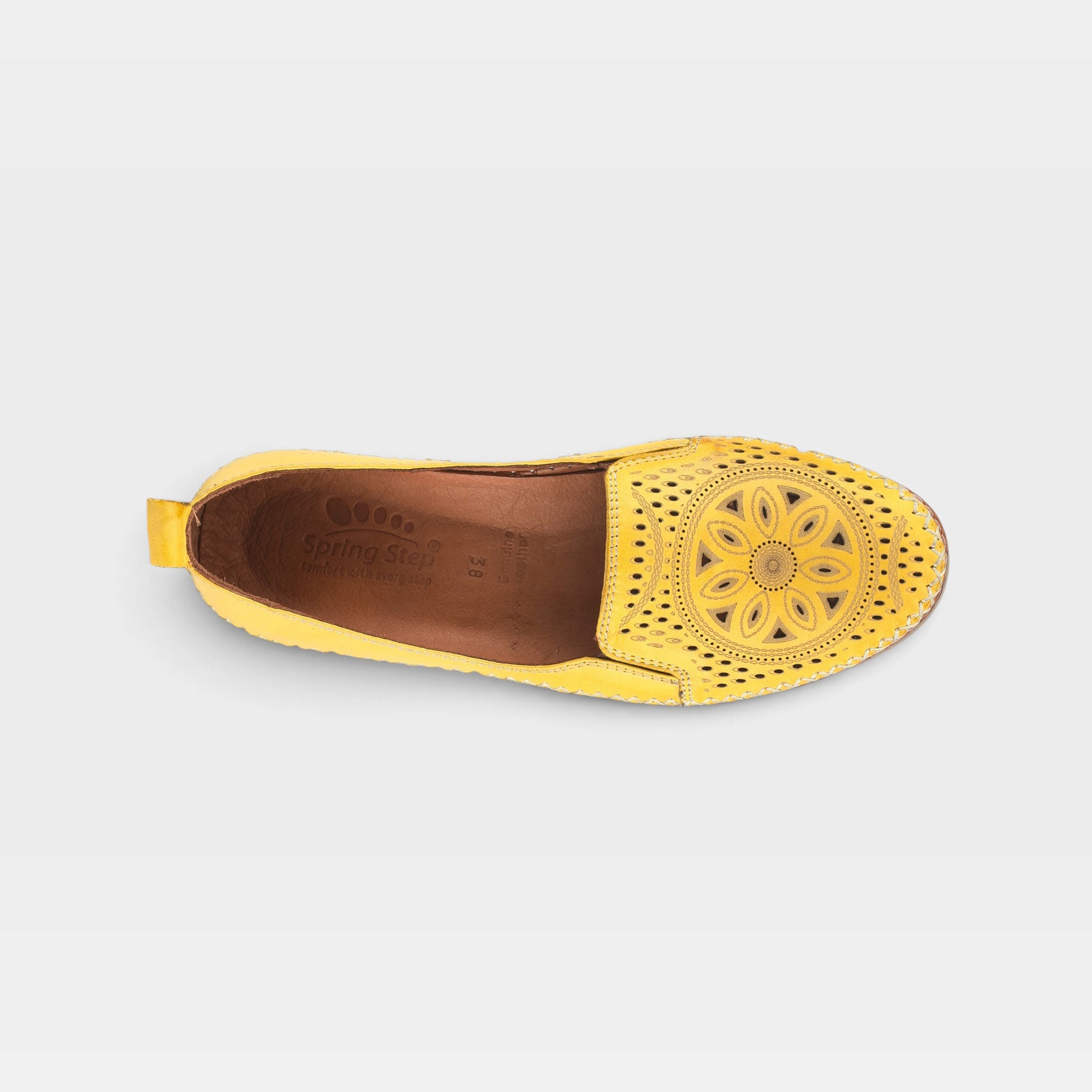 Spring Step Ingrid Yellow Loafer