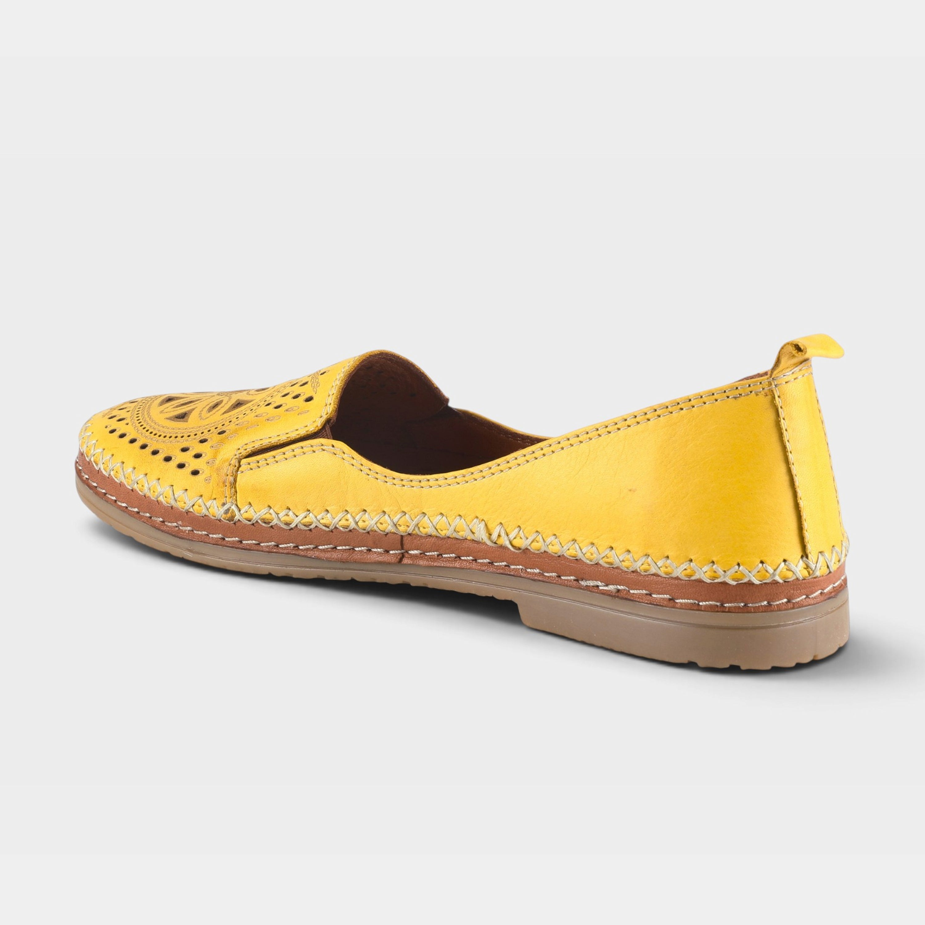 Spring Step Ingrid Yellow Loafer