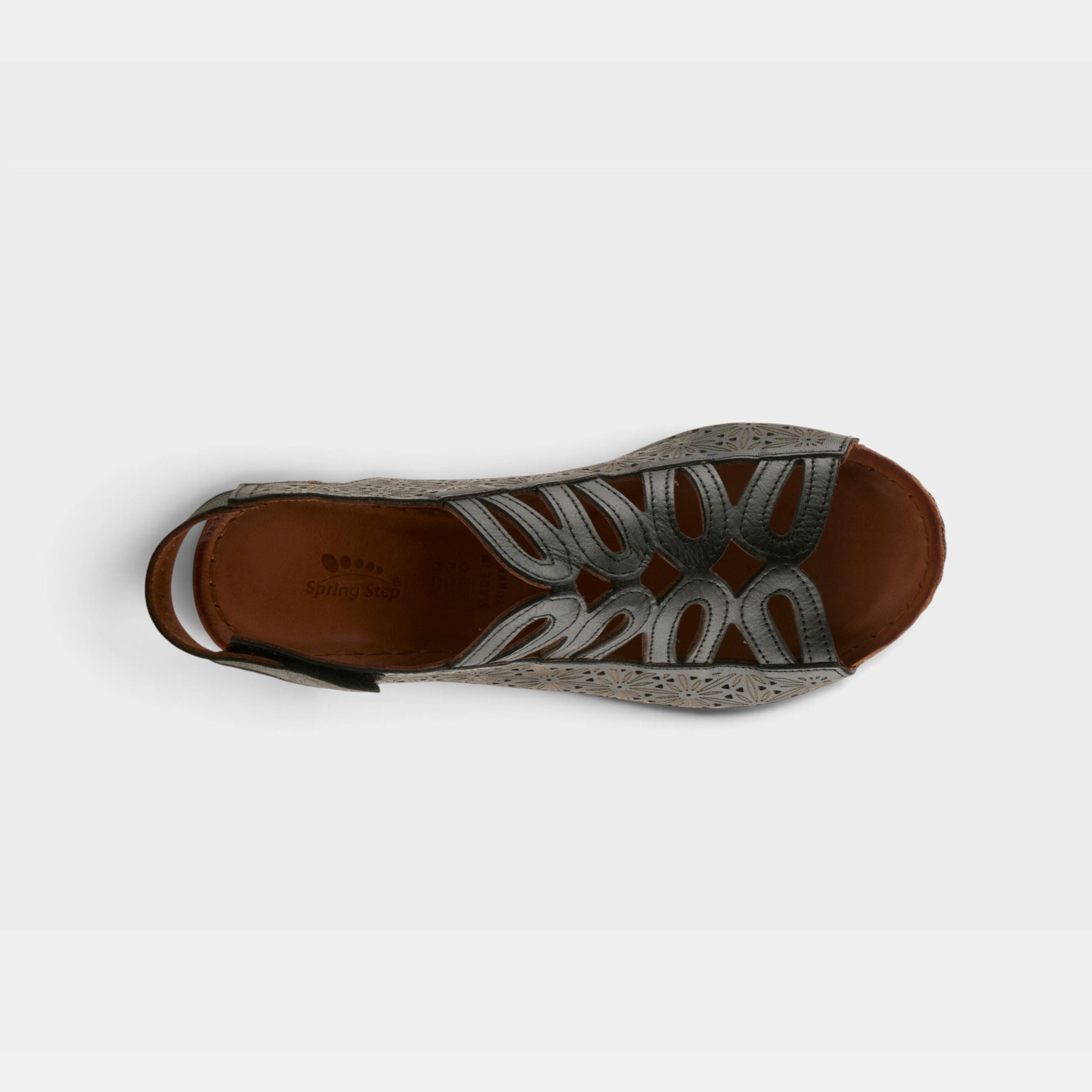 Spring Step Inocencia Black Sandal