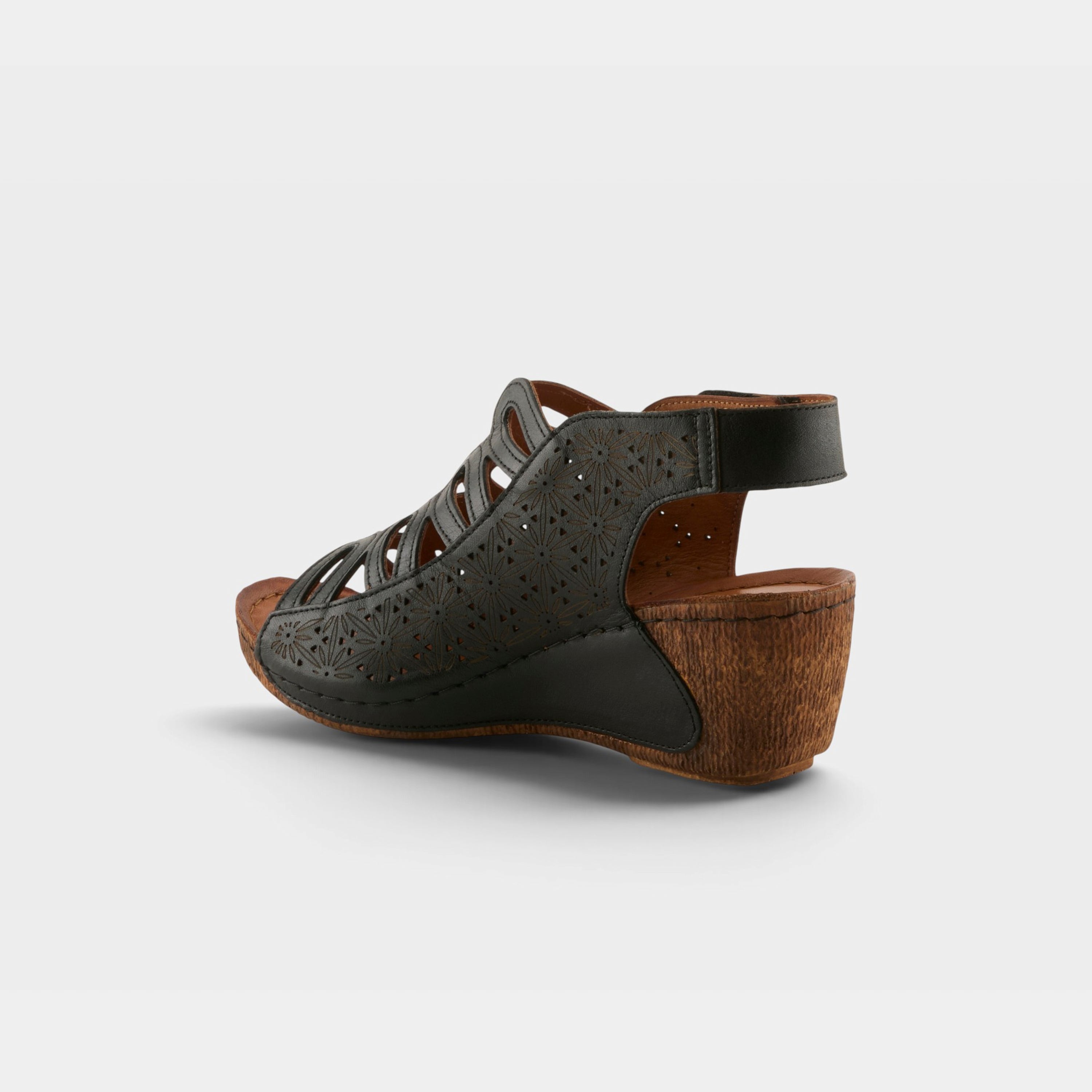 Spring Step Inocencia Black Sandal