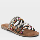 Azura Intoxicate Black Multi Sandal