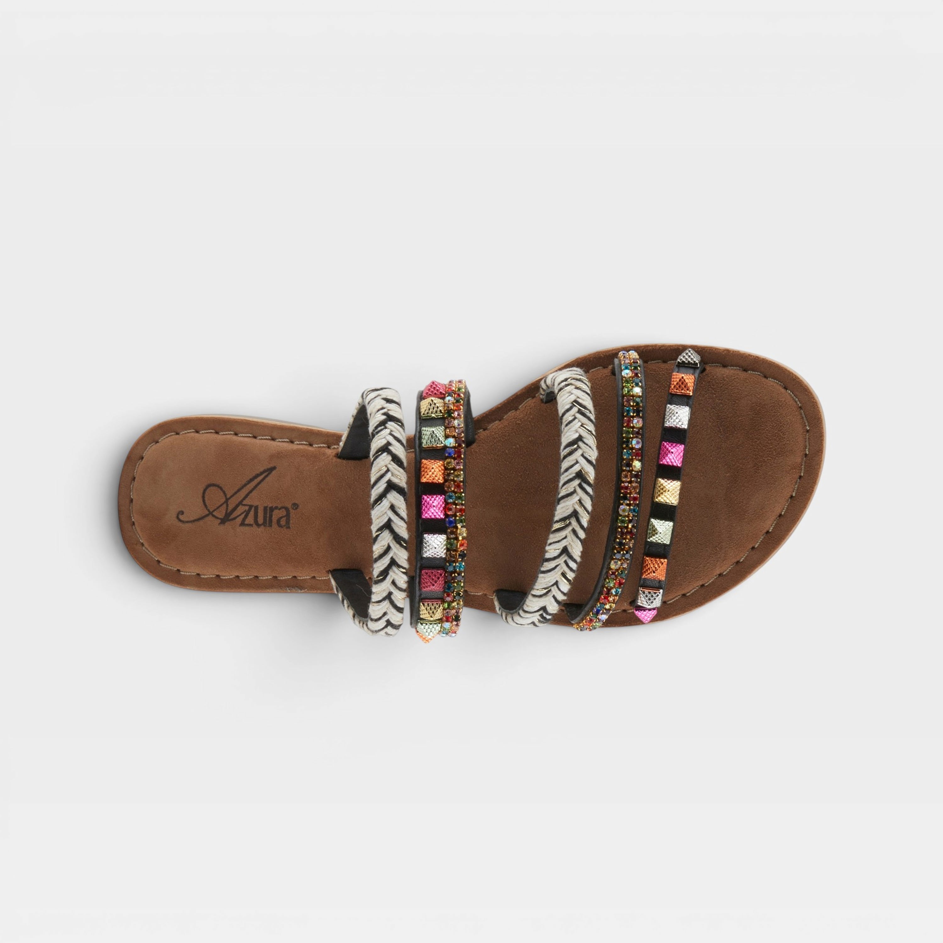 Azura Intoxicate Black Multi Sandal