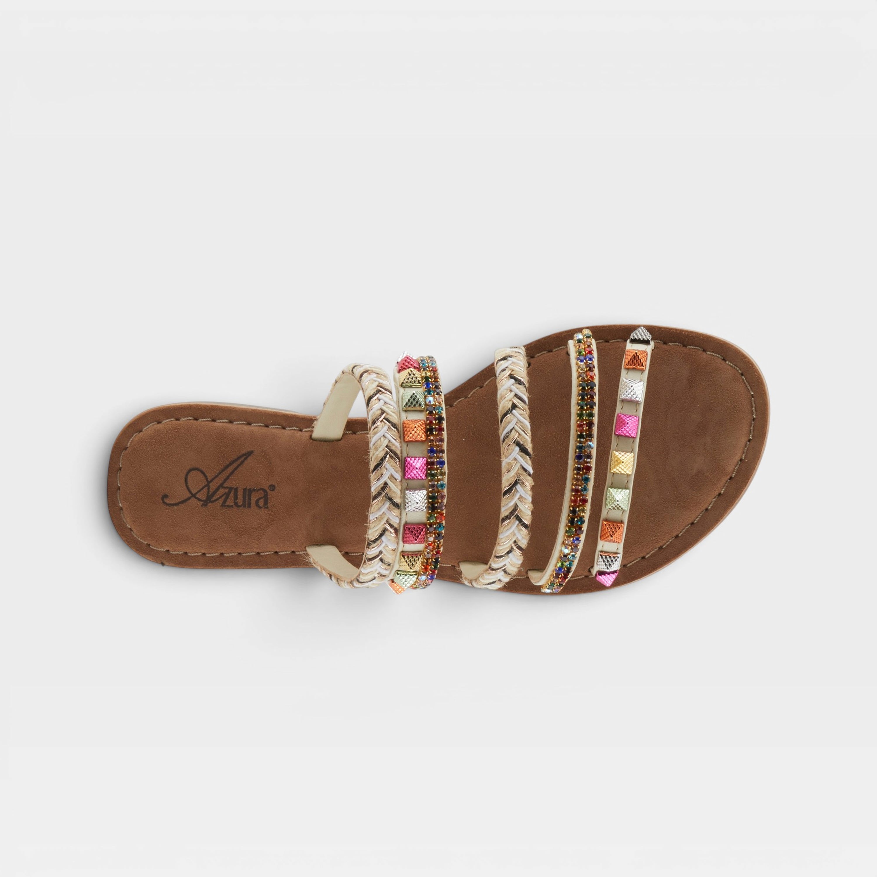 Azura Intoxicate Off White Multi Sandal